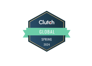 Clutch global spring 2024 award badge