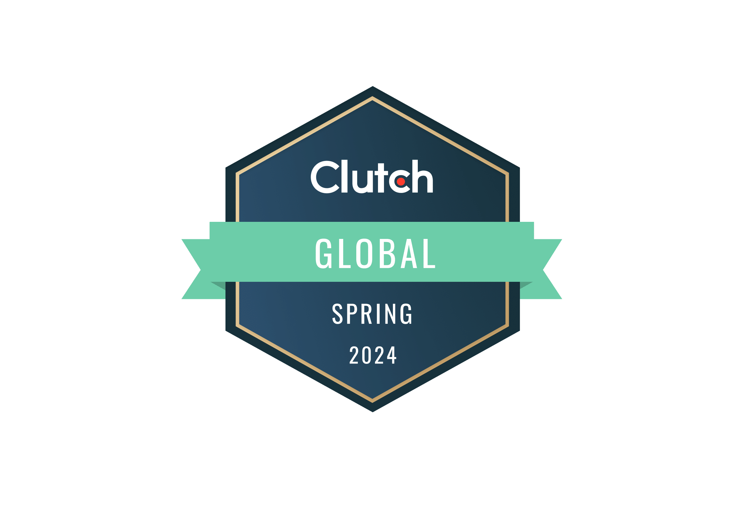 Clutch global spring 2024 award badge
